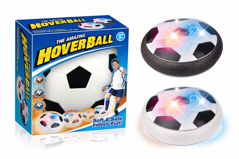 2022 LED Light Flashing Ball Air Power Soccer Balls Disc Gliding Multi-surface Hovering Football Game Toy Kid Chidren Gifts
