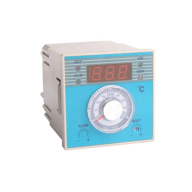 SG-714 72mm K J PT100 Sensor Adjust Digital Industrial Temperature Controller for Plastic / Rubber / Packing Machinery
