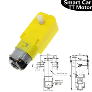 TT Motor TGP01S-A130 Plastik Kuning Dc Motor untuk Mainan dan Mobil Listrik Anak-anak