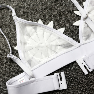 <span class=keywords><strong>Bikini</strong></span> <span class=keywords><strong>Brasiliano</strong></span> Sexy 2024 in Rete Bianca con Ricami Floreali, Costume da Bagno Micro con Lacci, Perizoma da <span class=keywords><strong>Donna</strong></span> - Product Image 5