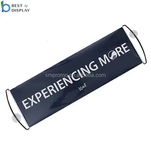 Custom Celebration Cheering Advertising Fans Hand Scrolling Mini Roll Up Rolling Banner Flag