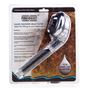 Filtro acqua doccia portatile KDF per una migliore fonte manuale di plastica per capelli e la salute della pelle - Product Image 3