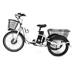 Şehir Commuting eski insanlar yetişkin elektrikli üç tekerlekli bisiklet endüstriyel kullanım için Trike