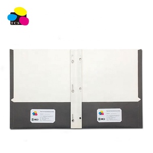 Cartelle Portadocumenti TCS in Carta Bianca Riciclata al <span class=keywords><strong>100</strong></span>% con Due Tasche, Formato A4/Letter, Colori Assortiti, Design Personalizzabile a 3 Perni - Product Image 2