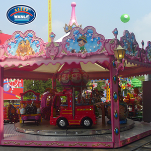 Wanle nuovo tipo Happy giradischi Amusement Carousel Horse Rides Kids Park - Product Image 1