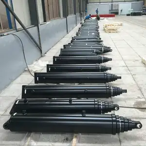 hydraulic jack telescopic cylinder singe acting Parker Series 5 Stage Telescopic Hydraulic Cylinder for Tipper Truck trucks, tippers, trailers, ODM hydraulic cylinder