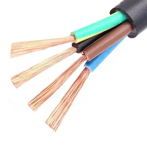 flexible H05VV-F H07VV-F TTR pvc cable 0.75mm 1.5mm 2.5mm2 4sq mm 3 core wire