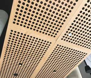 Panneau insonorisant perforé de conception moderne pour la solution de conception graphique de salle de conférence de réunion - Product Image 4