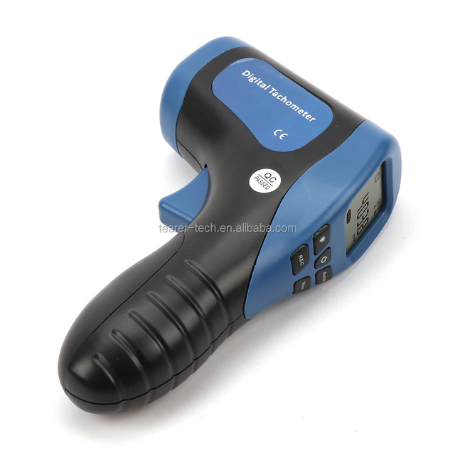 High Quality LCD Digital Laser Universal Tachometer 2.5-99999RPM Range IP68 Protection 0.02% Accuracy MAX/MIN/Avg Recording