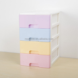 <strong>2</strong> Levels <strong>Drawer</strong> Desk <strong>Plastic</strong> <strong>Storage</strong> Unit A4 <strong>Tower</strong> Unit Document Organize - Product Image 4