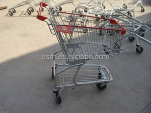 RH-SM100 870*520*975mm फैक्टरी मूल्य थोक 100L खुदरा शॉपिंग ट्रॉली गाड़ी - Product Image 2