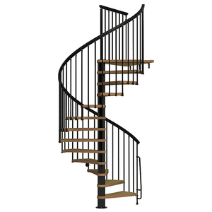 Corrimão de PVC Branco com Design Barato para Escadas Espirais Internas - Product Image 6