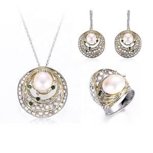 Bague en argent Sterling 925 plaqué or, fait à la main, avec <span class=keywords><strong>pierre</strong></span> en Diopside, 1 pièce - Product Image 1