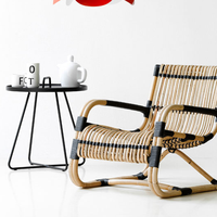 Blanc nordique fer rond table basse table d'appoint canapé table basse meubles de restaurant