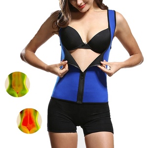 Gilet da donna in Neoprene ecologico con cerniera <span class=keywords><strong>per</strong></span> il controllo della perdita di peso della Sauna <span class=keywords><strong>per</strong></span> alleviare il mal di <span class=keywords><strong>schiena</strong></span> - Product Image 1
