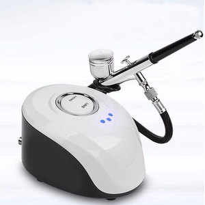 Kit de maquillage <span class=keywords><strong>aérographe</strong></span> portable pour soins de la peau blanche avec bouton-poussoir 1kg Aerografo Air Gun - Product Image 1