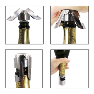 Vide D'étanchéité Personnalisé Bouteille de <span class=keywords><strong>Vin</strong></span> En Acier Inoxydable <span class=keywords><strong>Bouchon</strong></span> de Champagne - Product Image 3