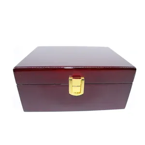 Kotak kemasan untuk perhiasan persediaan pabrik profesional kotak hadiah kayu kemasan kotak kayu dan bambu mewah