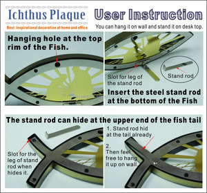 แผ่นโลหะ ichthus ความรัก - Product Image 5
