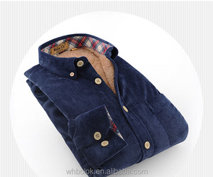 <span class=keywords><strong>Camicia</strong></span> di <span class=keywords><strong>velluto</strong></span> a <span class=keywords><strong>coste</strong></span> da <span class=keywords><strong>uomo</strong></span> alla moda con fodera in pelliccia camicie invernali firmate - Product Image 1