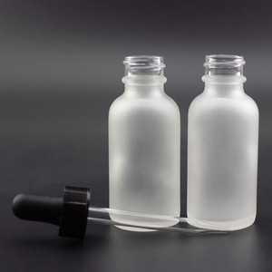 Bouteille en <span class=keywords><strong>verre</strong></span> dépoli transparent 1 Oz avec compte-gouttes en <span class=keywords><strong>verre</strong></span> calibré noir avec marquage de mesure 1ML - Product Image 3