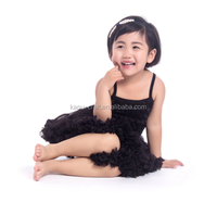 Fille vêtements enfants robe fleur rose bretelles jupe en mousseline de soie couleur bonbon jupe bébé robes robe en soie pour enfants