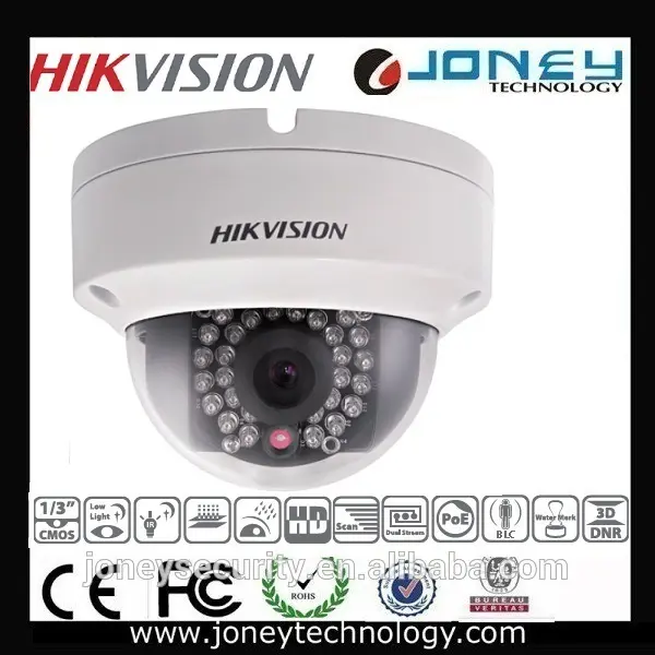 في الهواء الطلق كاميرا cctv hikvision 3.0mp للماء تحت الحمراء قبة الكاميرا الملكية الفكرية، دعم poe hikvision ds-- 2cd2132-- i