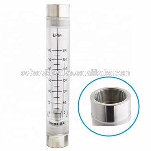 Flowmeter Mekanik Silinder Akrilik Inline DFG Direct Sale Brass/<span class=keywords><strong>SS</strong></span>/PVC 5GPM untuk Air, Flujometro - Product Image 3