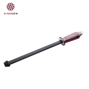 12 Inch Black Crystal Ceramic <strong>Sharpening</strong> <strong>Steel</strong> Professional Kitchen <strong>Knife</strong> Sharpener Rod <strong>for</strong> Chef <strong>Knives</strong> &amp; <strong>Steel</strong> Blades - Product Image 1
