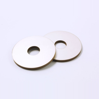 Grosir Pabrik pakaian bahan keramik piezoelektrik, cincin 50x20x6mm bentuk kustom Pzt8 untuk kit Sensor pembersih ultrasonik
