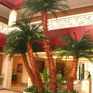 Trang Trí Trong Nhà Chống Phai Màu Dừa Cây <span class=keywords><strong>Barhi</strong></span> Ngày Lòng Bàn Tay Lớn Cây Nhân Tạo Cây Cọ - Product Image 1