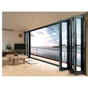 High品質Product Warranty Soundproof Aluminum Glass Windows Shades Security折りたたみ窓