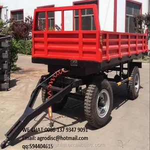 5 Tấn Trang Trại Tipping Bốn Bánh Xe Máy Kéo Trang Trại Trailer