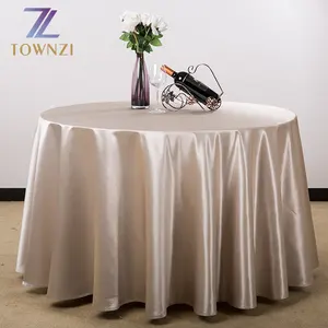 Shiny Solf 100% Polyester Table Cloth for Hotel Made in China