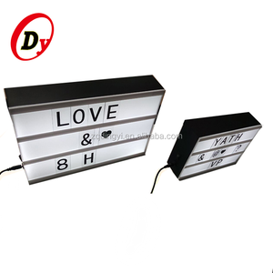 Maison de mariage de parti message affichage cinématographique boîte <span class=keywords><strong>à</strong></span> lumière custom light up cinéma boîte avec diy lettres - Product Image 4