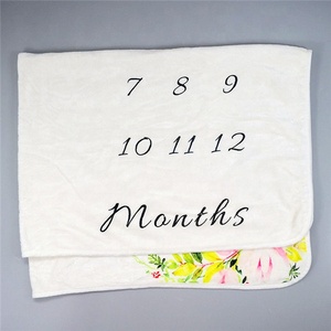 Luxury Thick Super Soft Plush <strong>White</strong> <strong>Baby</strong> Monthly Milestone <strong>Blanket</strong> for Photography Prop New Born Flannel <strong>Baby</strong> <strong>Blanket</strong> Fleece - Product Image 5