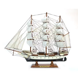 Chinese suppliers are selling 55cm wooden boats decorated with wooden models PTW034E