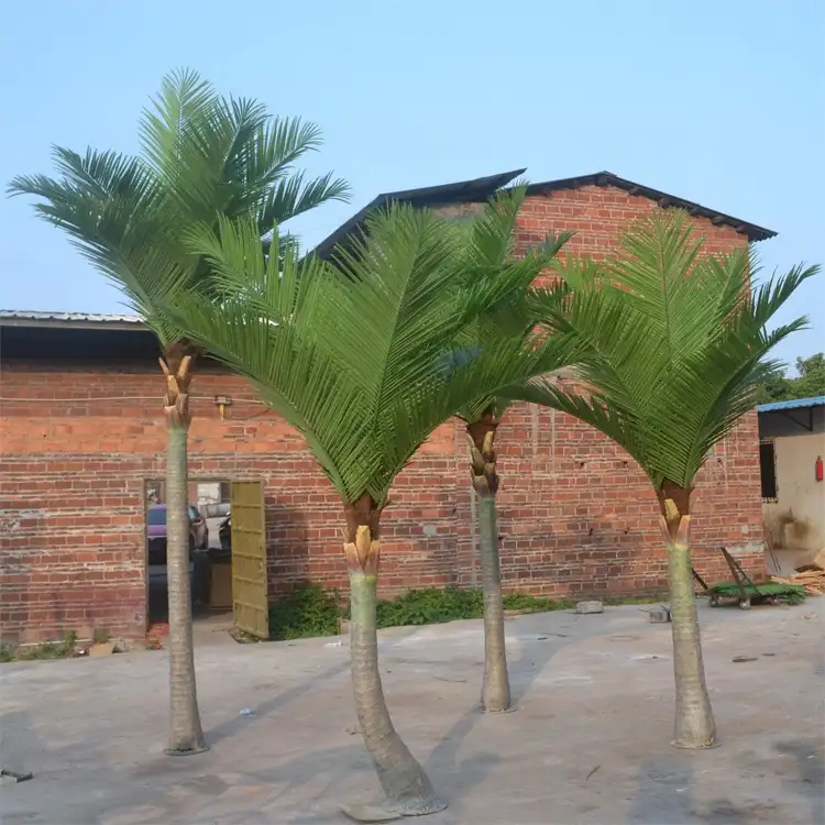 2-5M wholesale for large-medium size outdoor and indoor decoration simulation palm tree artificial coconut tree