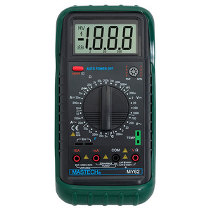MASTECH MY62มัลติมิเตอร์แบบพกพา DMM W/เครื่องทดสอบความจุและ HFE อุณหภูมิเมตร - Product Image 3
