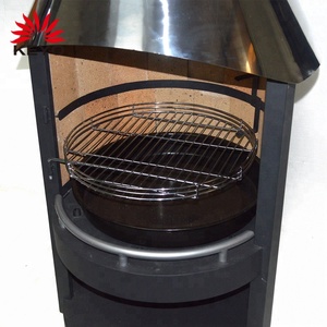 薪燃焼ヒーター裏庭バーベキューチミネア暖炉金属バーベキュー木炭暖炉 - Product Image 5