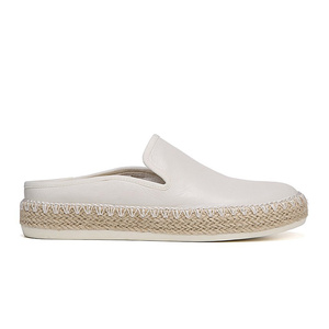 Chaussures de plein air Enfiler Espadrilles En Cuir Chaussures Décontractées Pour Femmes Mulet Talons Femmes - Product Image 2
