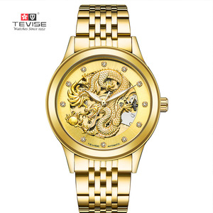 <span class=keywords><strong>Orologio</strong></span> Meccanico <span class=keywords><strong>Elegante</strong></span> da <span class=keywords><strong>Uomo</strong></span> Tevise in Acciaio Inossidabile Resistente all'Acqua - Product Image 5