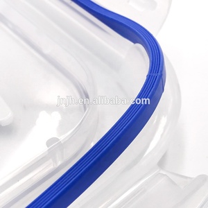 Стеклянные контейнеры для готовой пищи с 2 отделениями, набор из 8 предметов с Защелкивающейся Крышкой, без БФА, герметичная крышка - Product Image 5