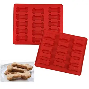 100% Food Grade Silicone Funny Dog Paws Bones Cake Pan Baking Molds For Kids Pets Dog-lovers Cookie Mould