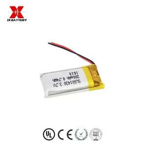 Kleine oplaadbare 3.7 v lithium ion lipo batterij 601430 200 mah voor laser pen