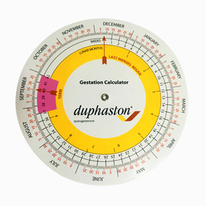 Promotionele Plastic ronde Medische wijten datum disc dracht Calculator voor Zwangerschap