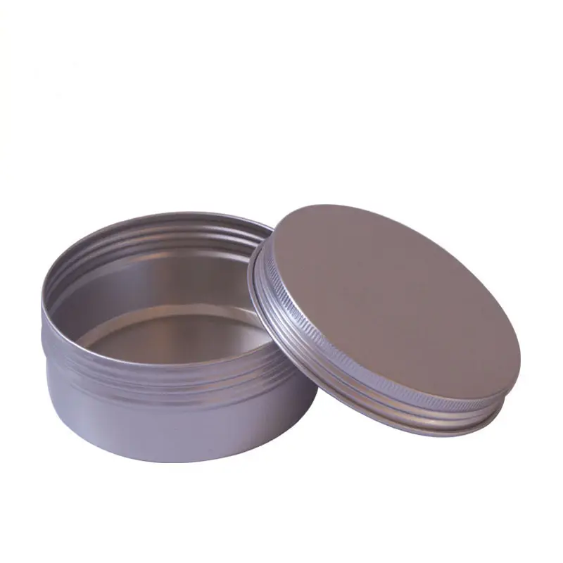 Empty Aluminum Jar 250ML 250G Aroma Candle Packing Box Toy Storage Box with Screw Cap Round Cosmetic Cream Jar Tin Cans