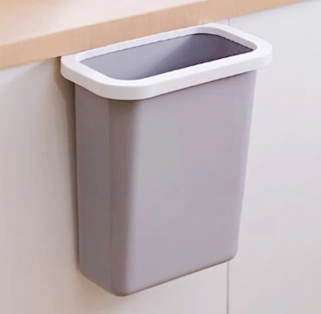 बड़े सरल रसोई countertop कैबिनेट दरवाजा फांसी कचरा कर सकते हैं खुला घरेलू प्लास्टिक बाल्टी बेडसाइड भंडारण बाल्टी
