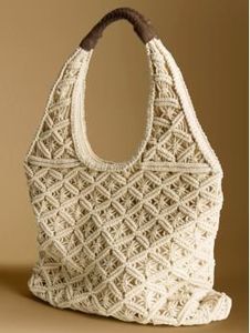Macrame กระเป๋าสะพายไหล่กระเป๋าโท้ท,กระเป๋าชายหาดสะพายข้าง - Product Image 6