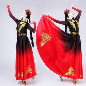 Nueva Llegada: Faldas de Danza del Vientre Estilo Gitano con Volantes, Faldas de <span class=keywords><strong>Flamenco</strong></span> de Círculo Grande, Vestidos de Danza sin Top - ¡Gran Oferta! - Product Image 2